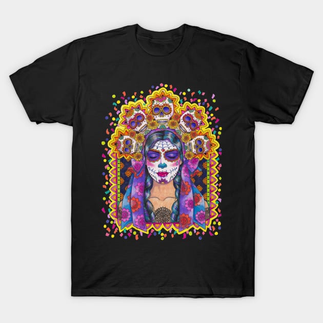 Day of the Dead T-Shirt by Pamelandia